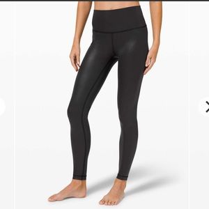 Lululemon Wunder Under High-Rise Tight *matte black Foil 28"